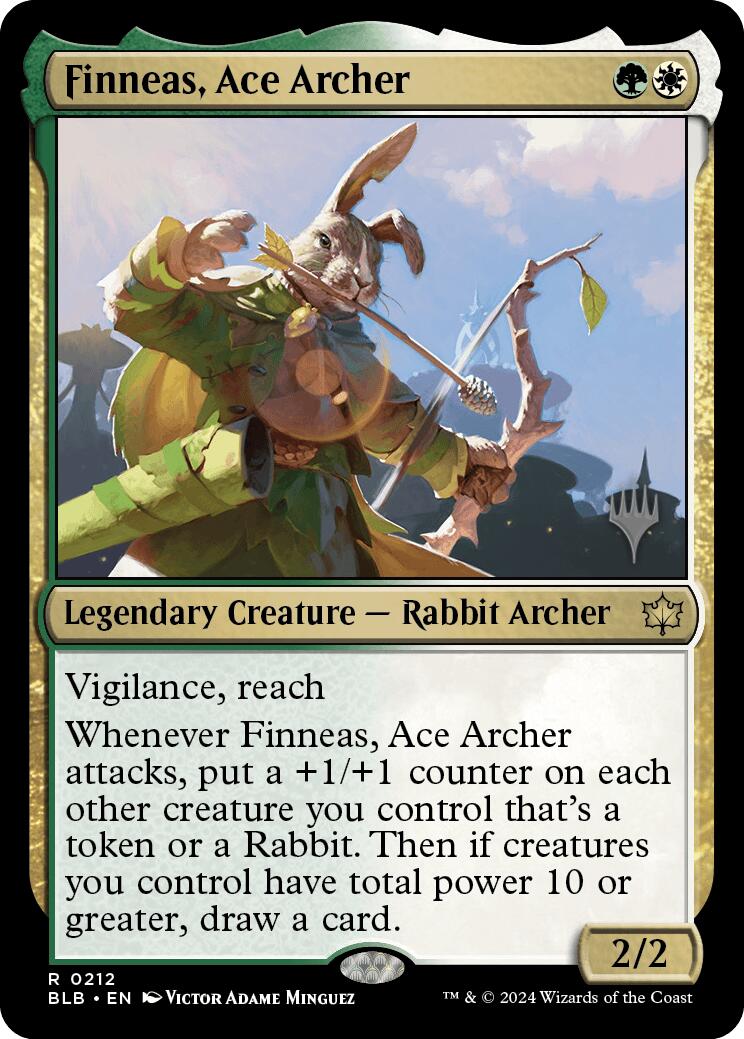 Finneas, Ace Archer (Promo Pack) [Bloomburrow Promos] | Game Grid - Logan