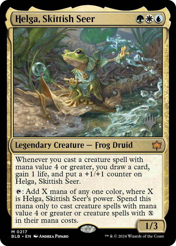 Helga, Skittish Seer (Promo Pack) [Bloomburrow Promos] | Game Grid - Logan