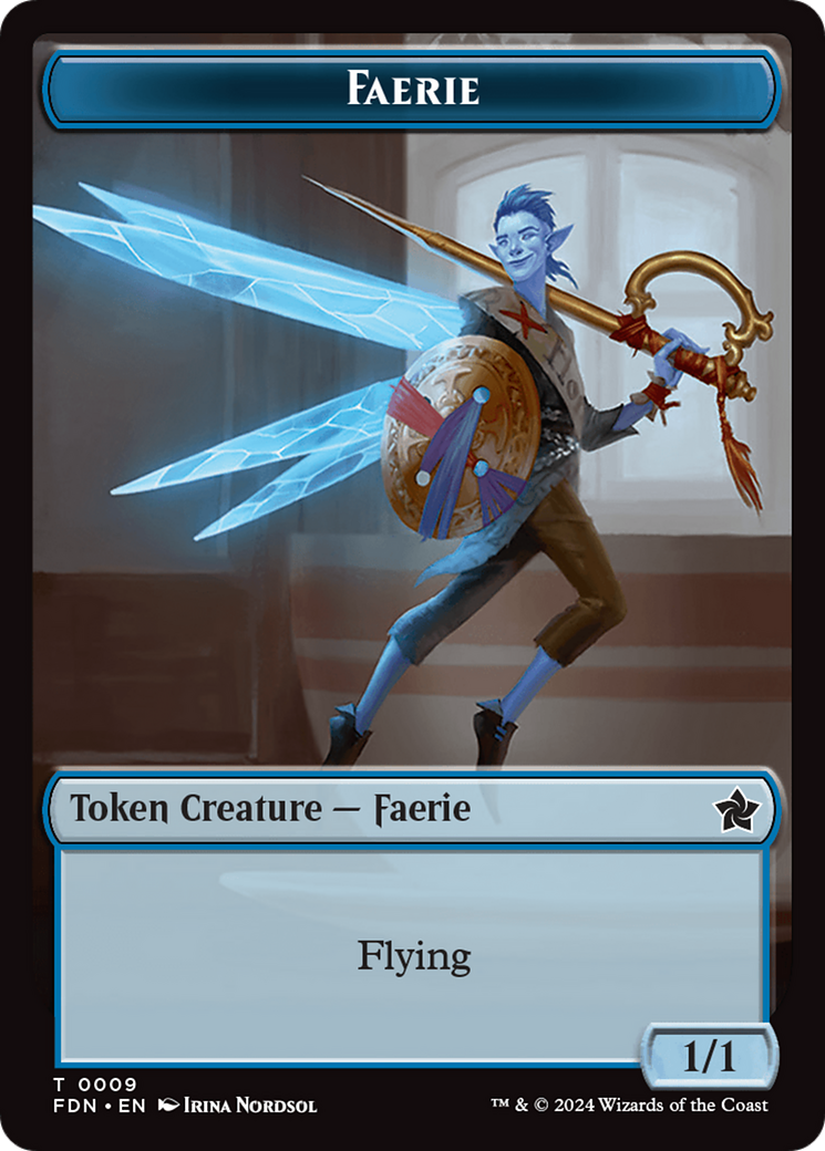 Soldier // Faerie Double-Sided Token [Foundations Tokens] | Game Grid - Logan