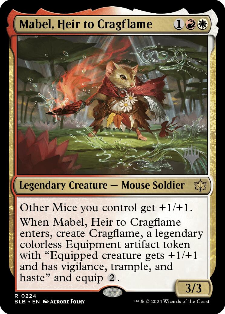 Mabel, Heir to Cragflame (Promo Pack) [Bloomburrow Promos] | Game Grid - Logan