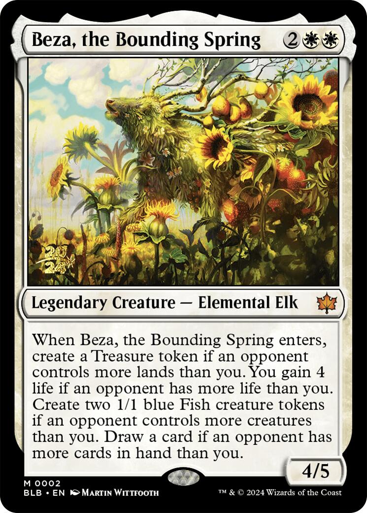 Beza, the Bounding Spring [Bloomburrow Prerelease Promos] | Game Grid - Logan