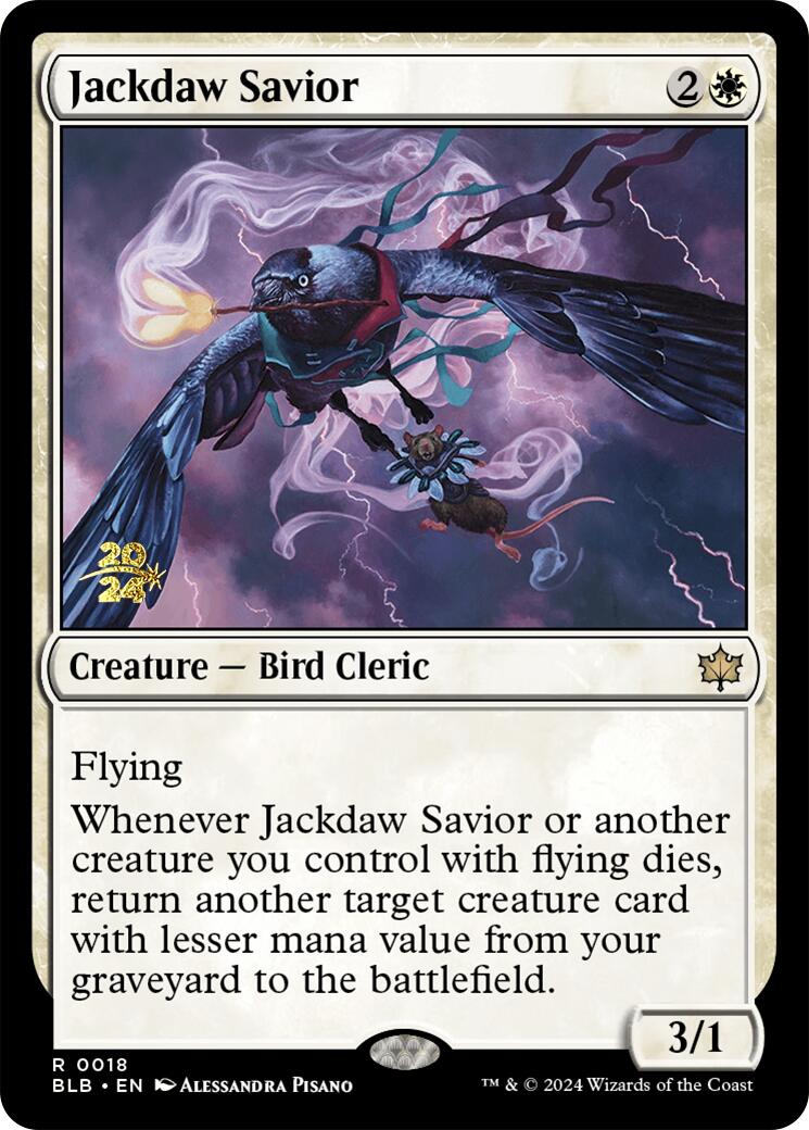 Jackdaw Savior [Bloomburrow Prerelease Promos] | Game Grid - Logan