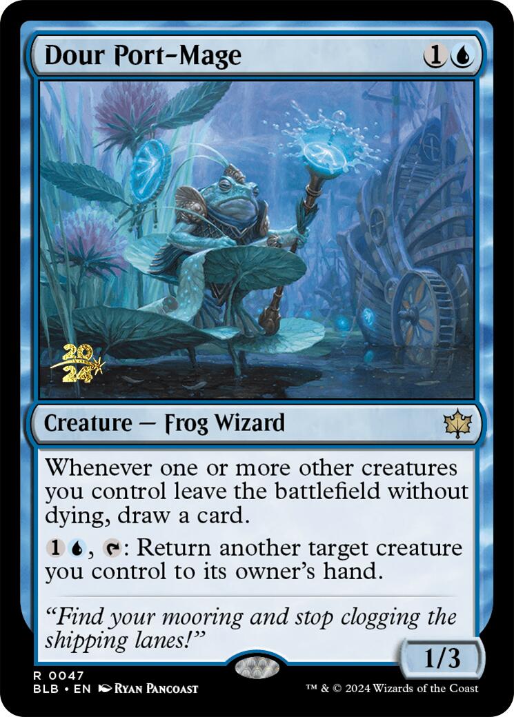 Dour Port-Mage [Bloomburrow Prerelease Promos] | Game Grid - Logan