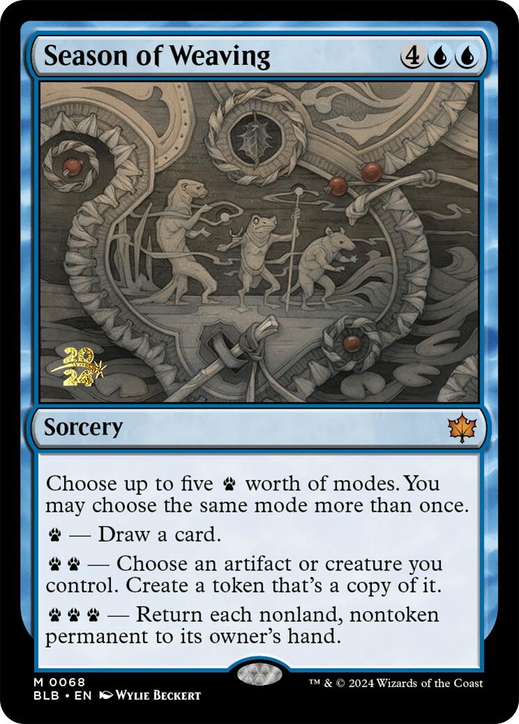 Season of Weaving [Bloomburrow Prerelease Promos] | Game Grid - Logan