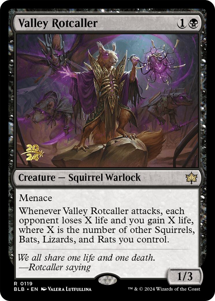 Valley Rotcaller [Bloomburrow Prerelease Promos] | Game Grid - Logan