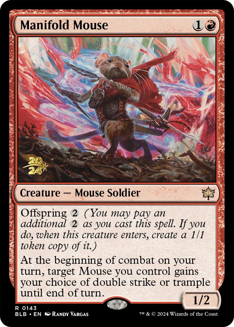 Manifold Mouse [Bloomburrow Prerelease Promos] | Game Grid - Logan