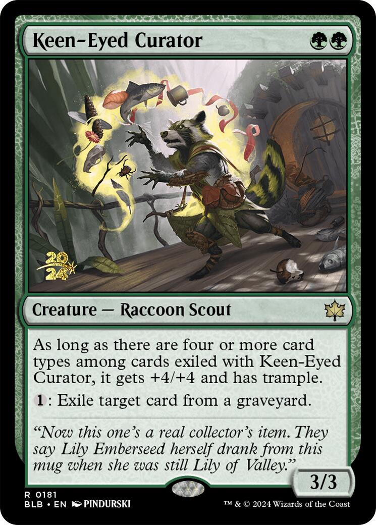 Keen-Eyed Curator [Bloomburrow Prerelease Promos] | Game Grid - Logan