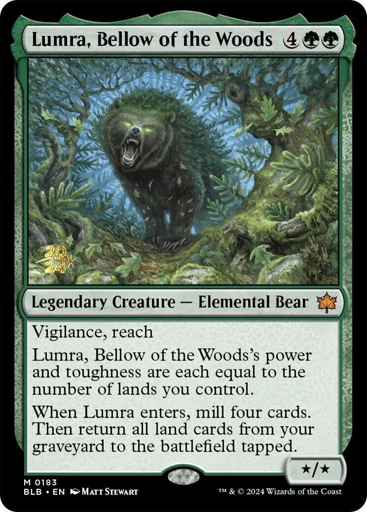 Lumra, Bellow of the Woods [Bloomburrow Prerelease Promos] | Game Grid - Logan