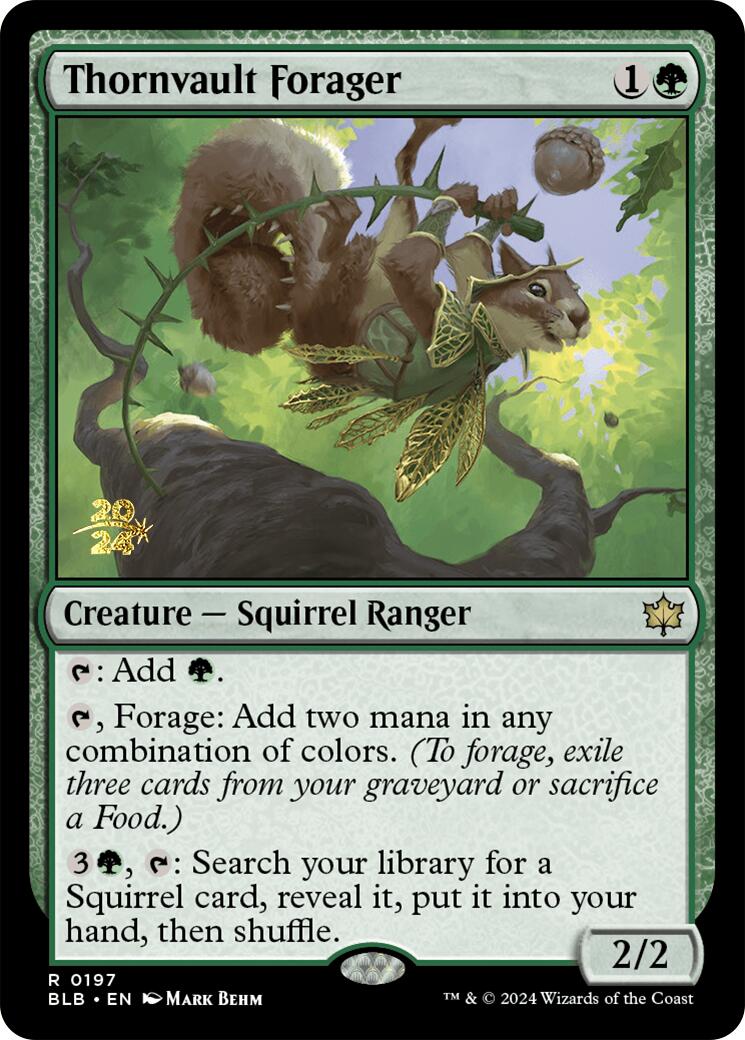 Thornvault Forager [Bloomburrow Prerelease Promos] | Game Grid - Logan