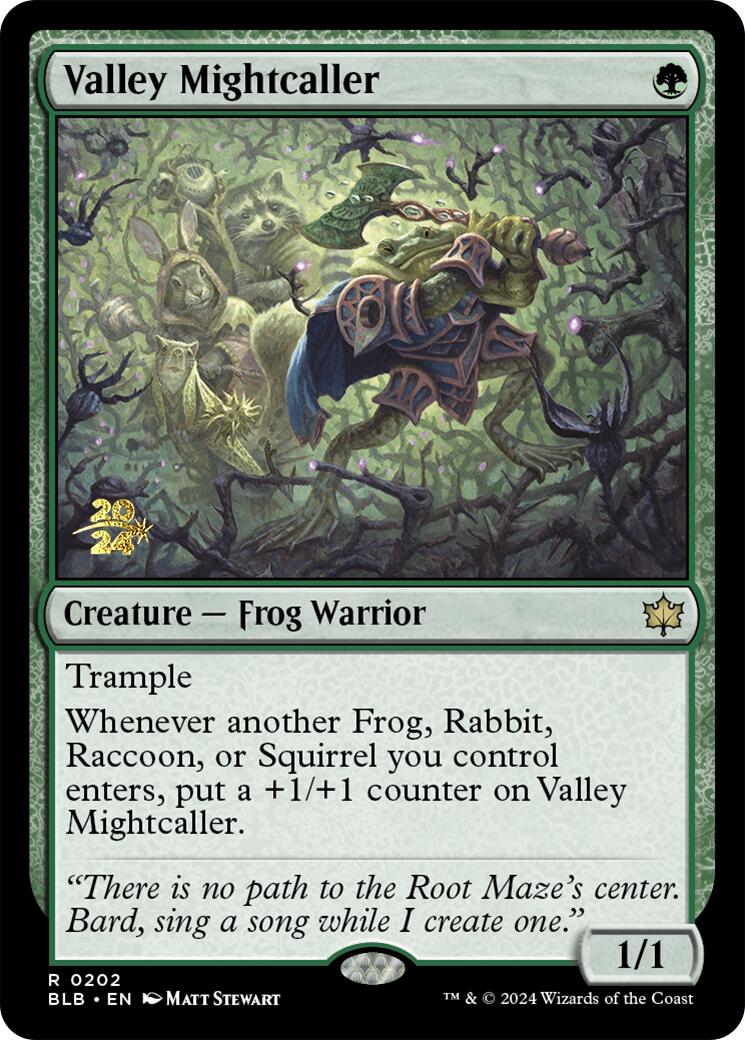 Valley Mightcaller [Bloomburrow Prerelease Promos] | Game Grid - Logan