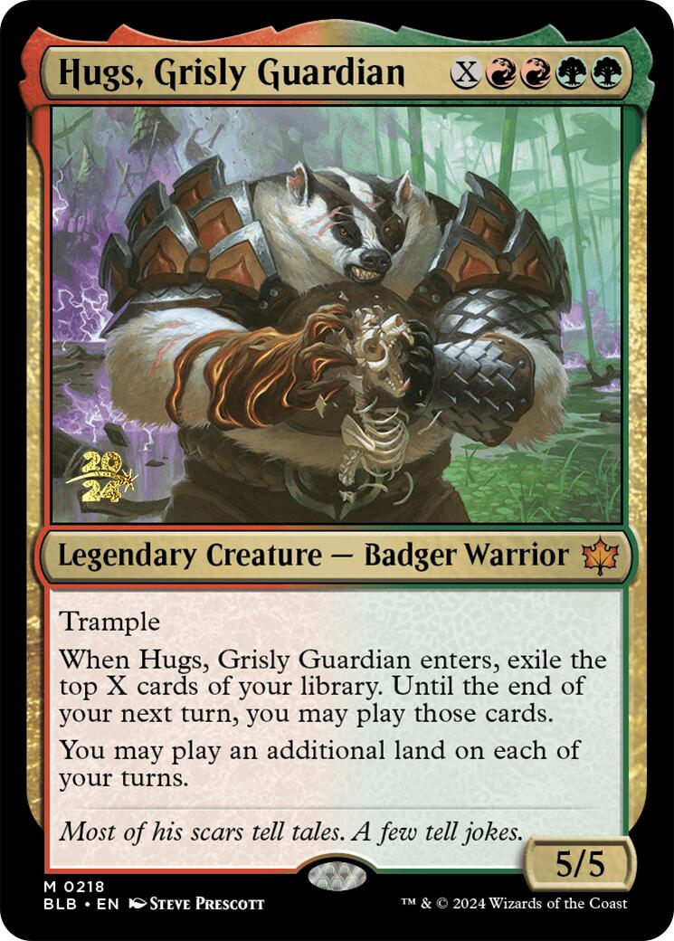 Hugs, Grisly Guardian [Bloomburrow Prerelease Promos] | Game Grid - Logan