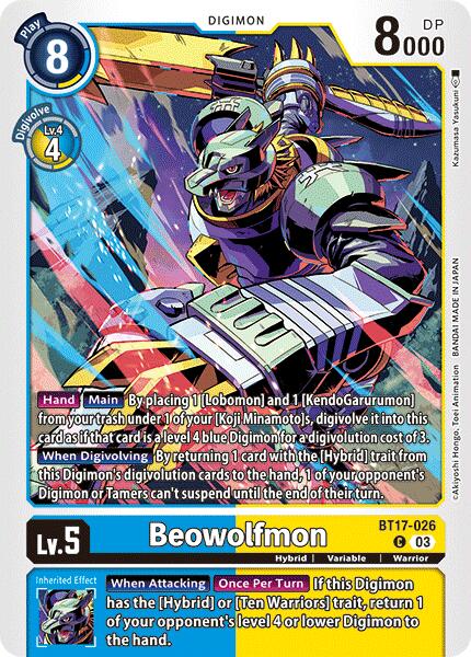 Beowolfmon [BT17-026] [Secret Crisis] | Game Grid - Logan
