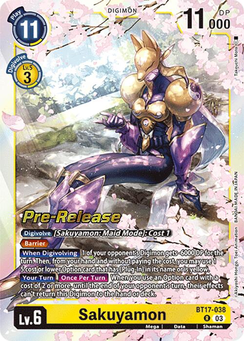 Sakuyamon [BT17-038] [Secret Crisis Pre-Release Cards] | Game Grid - Logan