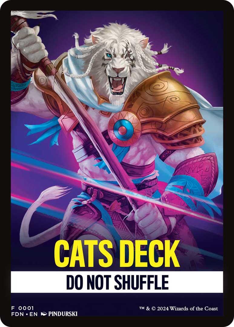 Cats Deck Theme Card [Foundations Tokens] | Game Grid - Logan