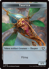 Thopter // Beast (0006) Double-Sided Token [Edge of Eternities Commander Tokens] | Game Grid - Logan
