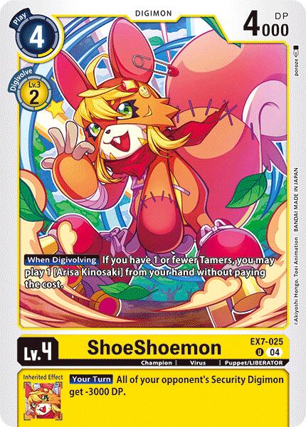 ShoeShoemon [EX7-025] [Digimon LIBERATOR] | Game Grid - Logan