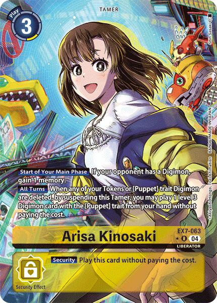 Arisa Kinosaki [EX7-063] (Alternate Art) [Digimon LIBERATOR] | Game Grid - Logan