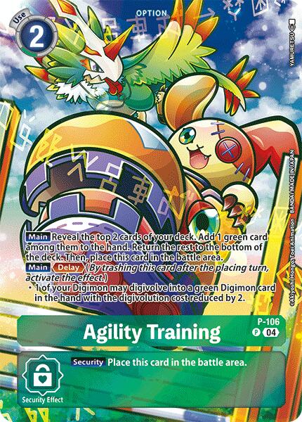 Agility Training [P-106] (Starter Deck 19 Exclusive) [Starter Deck: Fable Waltz Promos] | Game Grid - Logan