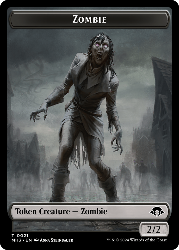 Zombie // Energy Reserve Double-Sided Token [Modern Horizons 3 Tokens] | Game Grid - Logan