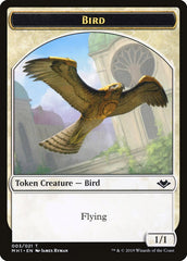 Bird (003) // Serra the Benevolent Emblem Double-Sided Token [Modern Horizons Tokens] | Game Grid - Logan