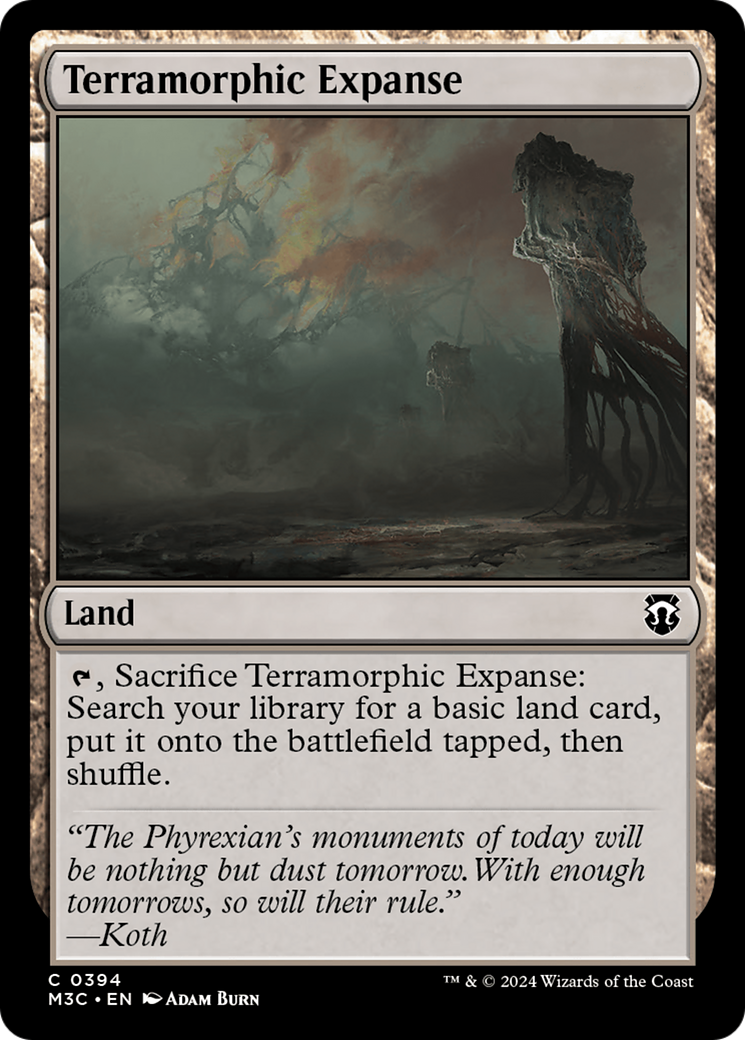 Terramorphic Expanse (Ripple Foil) [Modern Horizons 3 Commander] | Game Grid - Logan
