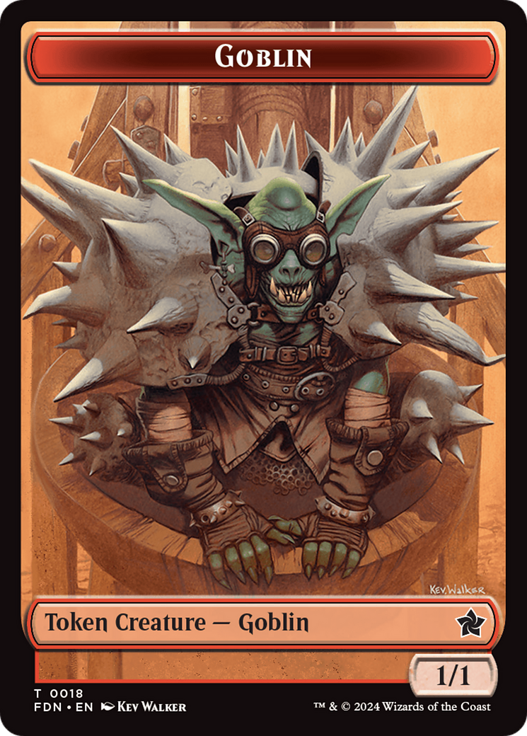 Goblin // Treasure Double-Sided Token [Foundations Tokens] | Game Grid - Logan