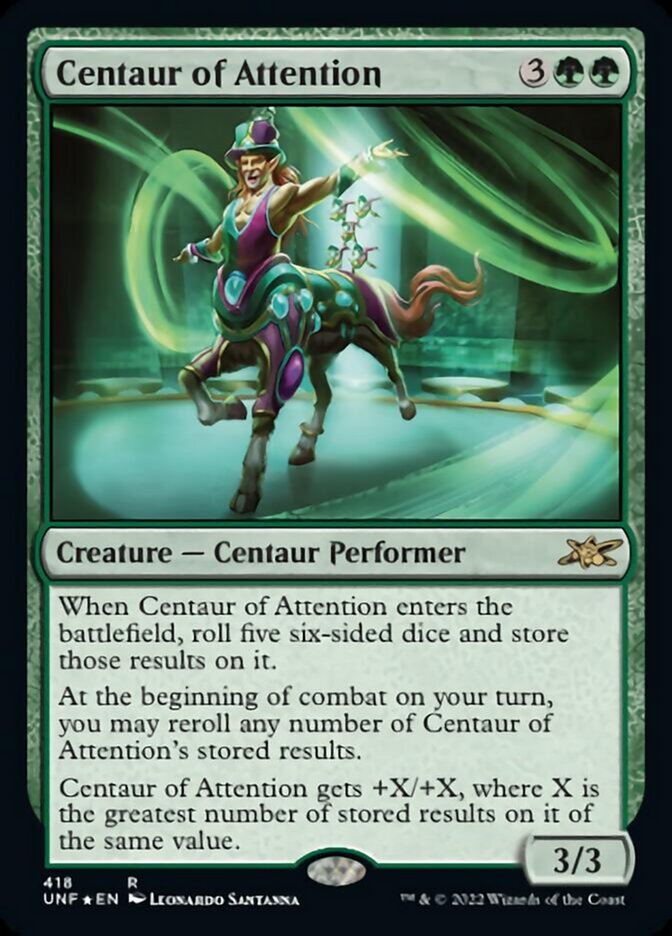 Centaur of Attention (Galaxy Foil) [Unfinity] | Game Grid - Logan
