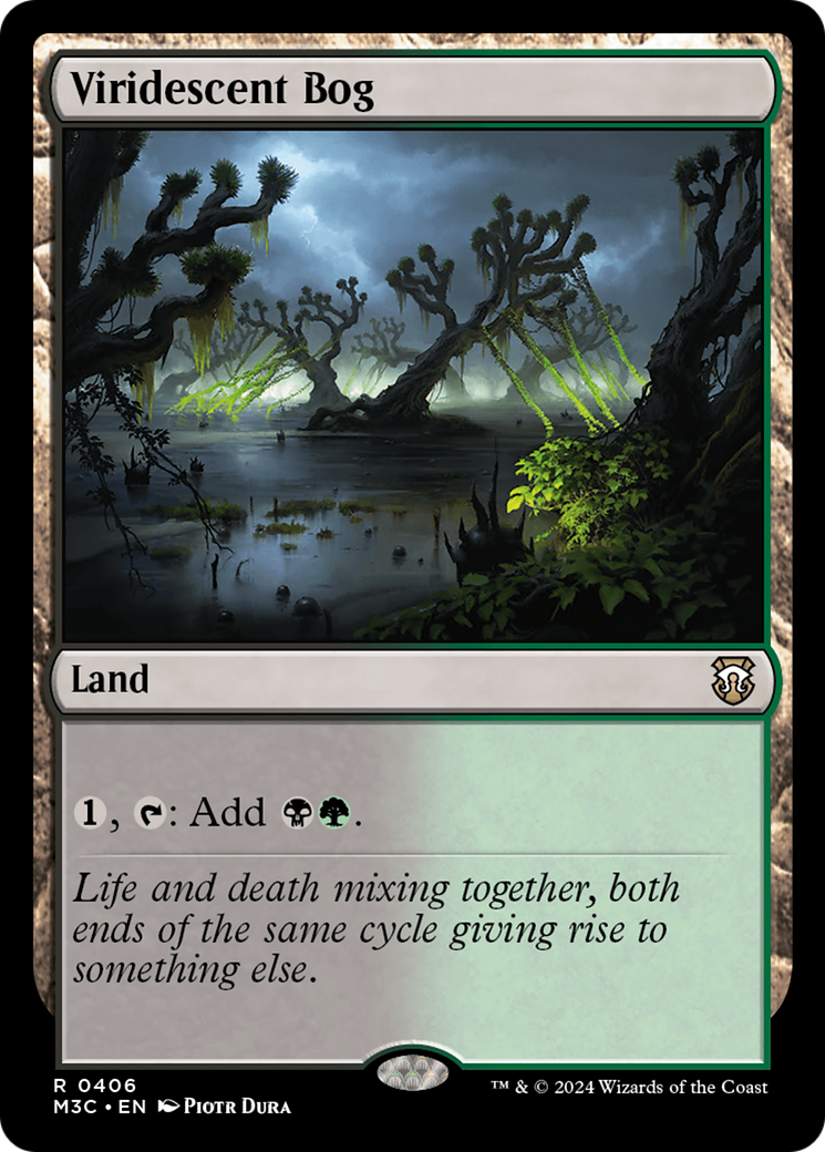 Viridescent Bog (Ripple Foil) [Modern Horizons 3 Commander] | Game Grid - Logan