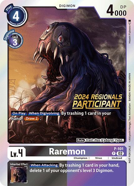 Raremon [P-101] - P-101 (2024 Regionals Participant) [Promotional Cards] | Game Grid - Logan