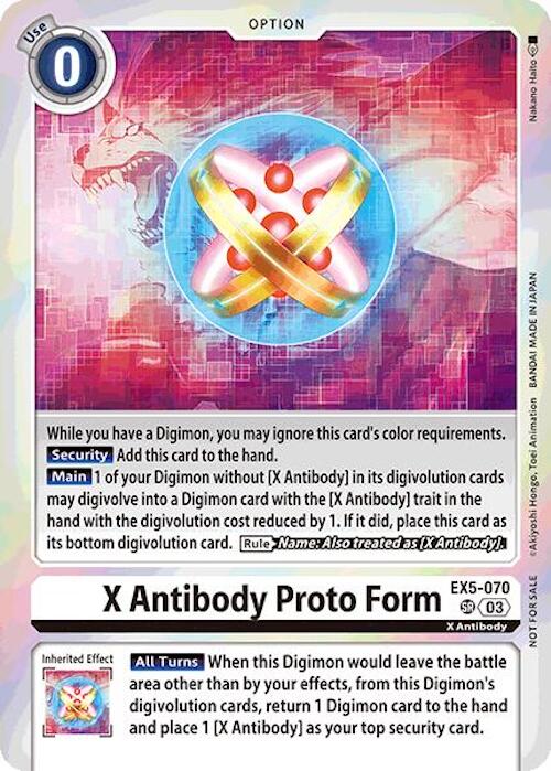 X Antibody Proto Form [EX5-070] (Event Pack 7) [Animal Colosseum] | Game Grid - Logan