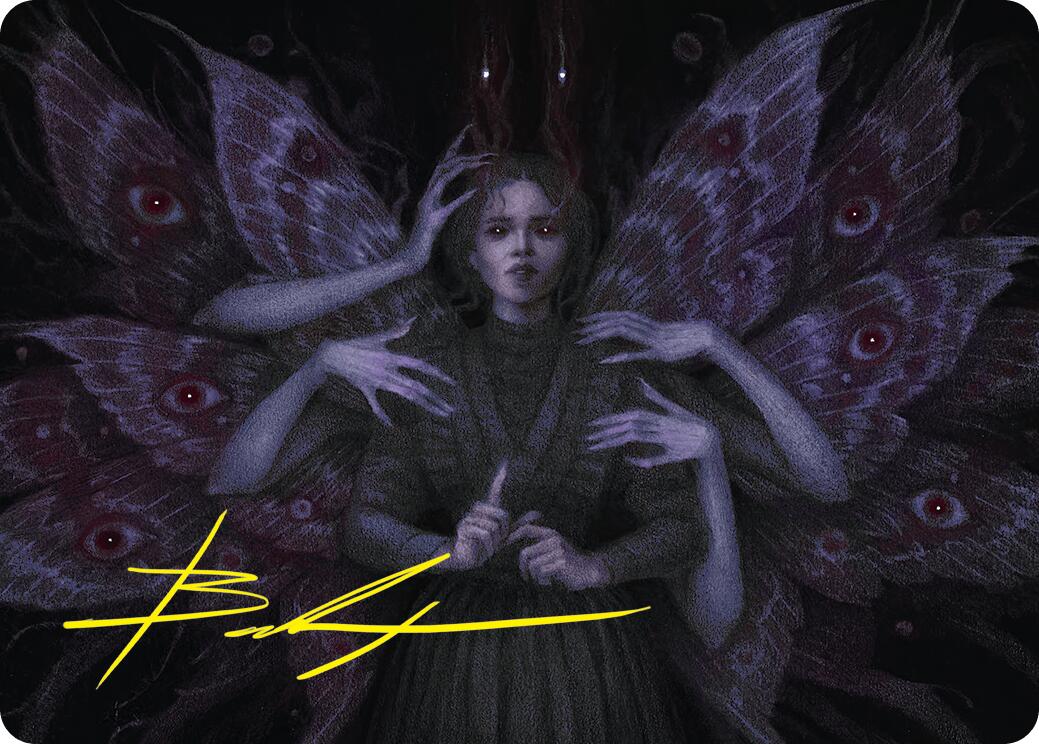 Demonic Counsel Art Card (7/54) (Gold-Stamped Signature) [Duskmourn: House of Horror Art Series] | Game Grid - Logan