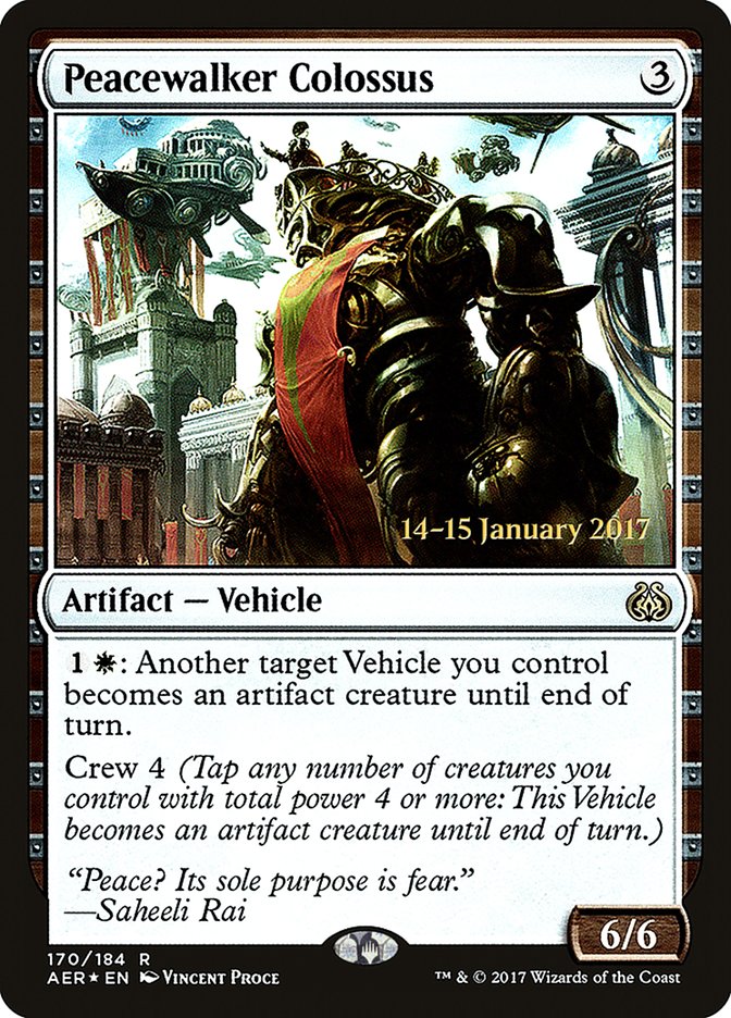 Peacewalker Colossus [Aether Revolt Prerelease Promos] | Game Grid - Logan