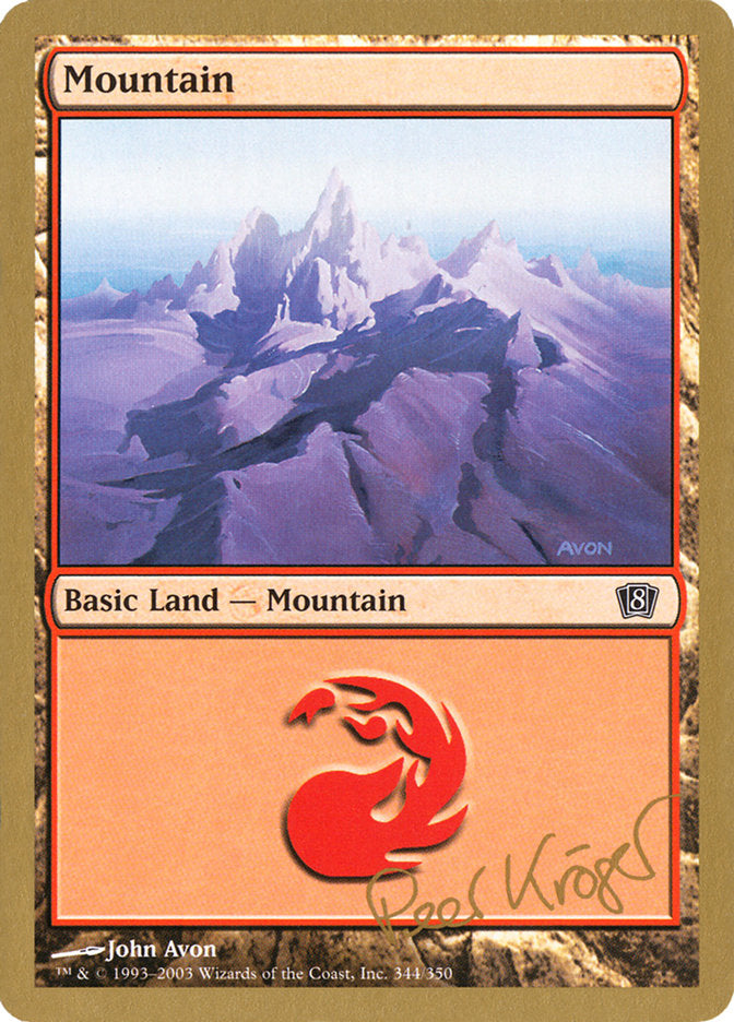 Mountain (344) (Peer Kroger) [World Championship Decks 2003] | Game Grid - Logan