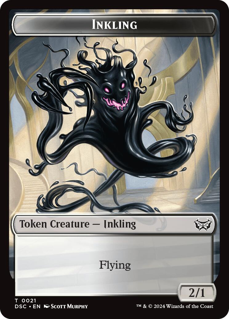 Inkling // Scarecrow Double-Sided Token [Duskmourn: House of Horror Commander Tokens] | Game Grid - Logan