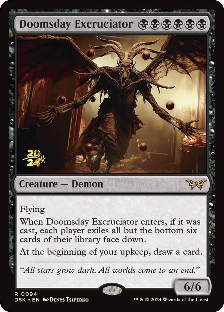 Doomsday Excruciator [Duskmourn: House of Horror Prerelease Promos] | Game Grid - Logan