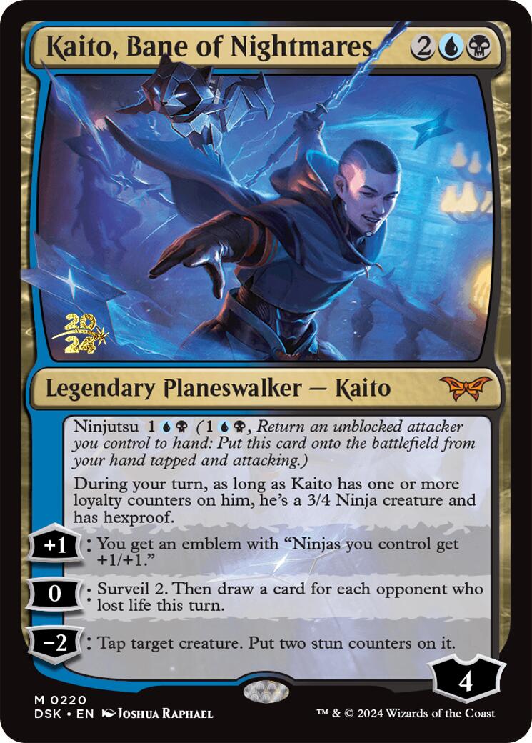 Kaito, Bane of Nightmares [Duskmourn: House of Horror Prerelease Promos] | Game Grid - Logan