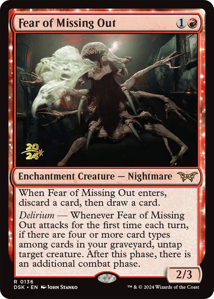 Fear of Missing Out [Duskmourn: House of Horror Prerelease Promos] | Game Grid - Logan