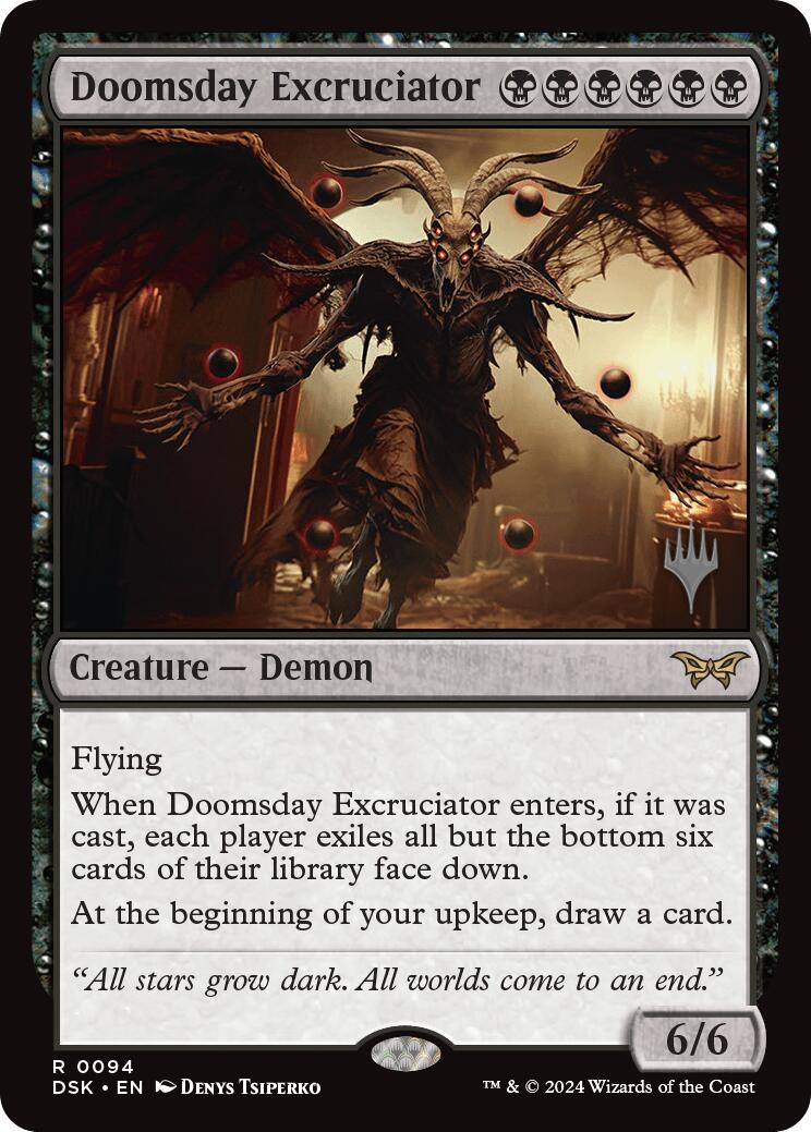 Doomsday Excruciator [Duskmourn: House of Horror Promos] | Game Grid - Logan