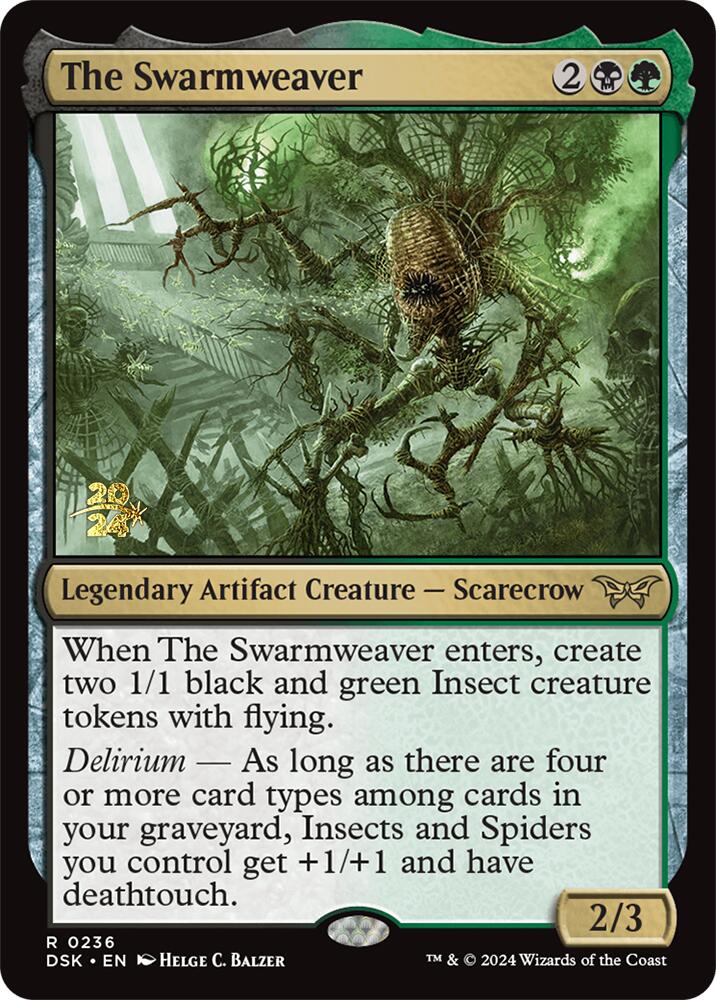 The Swarmweaver (0236) [Duskmourn: House of Horror Prerelease Promos] | Game Grid - Logan