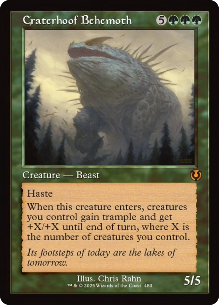 Craterhoof Behemoth (Retro Frame) [Innistrad Remastered] | Game Grid - Logan