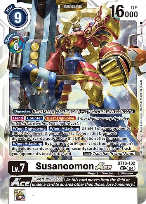 Susanoomon ACE [BT18-102] [Release Special Booster Ver.2.0] | Game Grid - Logan