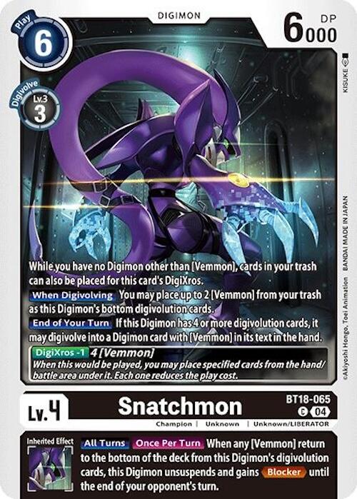 Snatchmon [BT18-065] [Release Special Booster Ver.2.0] | Game Grid - Logan