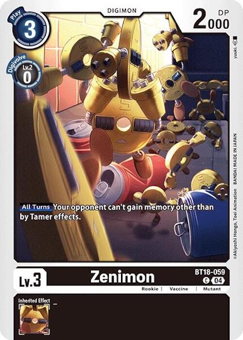 Zenimon [BT18-059] [Release Special Booster Ver.2.0] | Game Grid - Logan