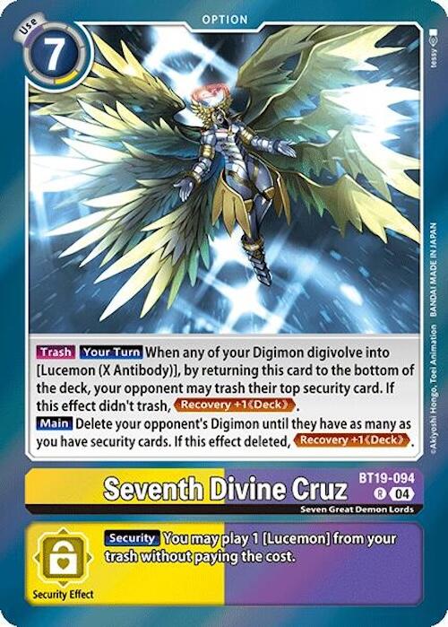 Seventh Divine Cruz [BT19-094] [Release Special Booster Ver.2.0] | Game Grid - Logan