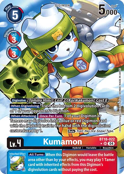 Kumamon [BT18-022] (Alternate Art) [Release Special Booster Ver.2.0] | Game Grid - Logan