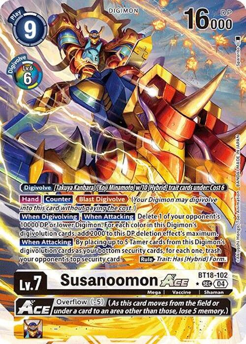 Susanoomon ACE [BT18-102] (Alternate Art) [Release Special Booster Ver.2.0] | Game Grid - Logan