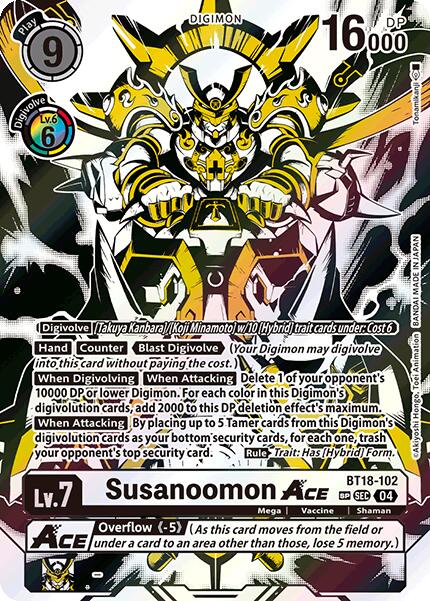 Susanoomon ACE [BT18-102] (Textured) [Release Special Booster Ver.2.0] | Game Grid - Logan