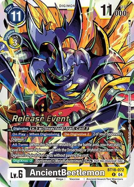 AncientBeetlemon [BT18-072] [Release Special Booster Ver.2.0 Promos] | Game Grid - Logan