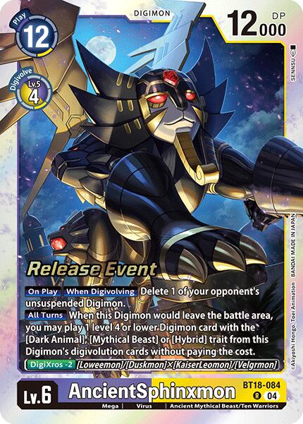 AncientSphinxmon [BT18-084] [Release Special Booster Ver.2.0 Promos] | Game Grid - Logan
