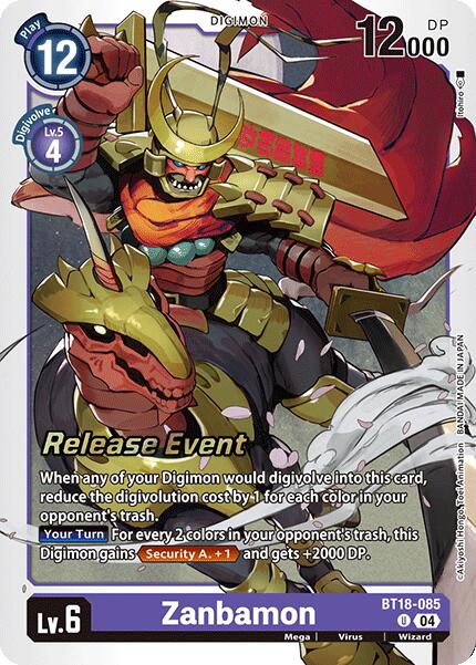 Zanbamon [BT18-085] [Release Special Booster Ver.2.0 Promos] | Game Grid - Logan